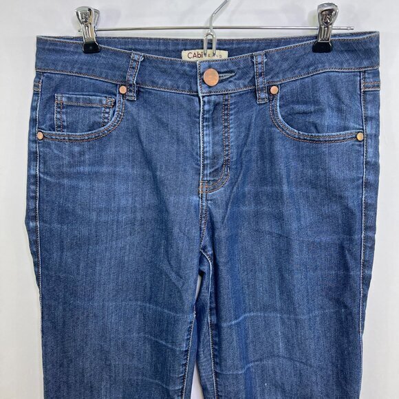 Cabi Jeans 6 203R Bootcut‎ Dark Wash Denim Blue Mid Rise Regular 31 Inseam - Picture 2 of 11